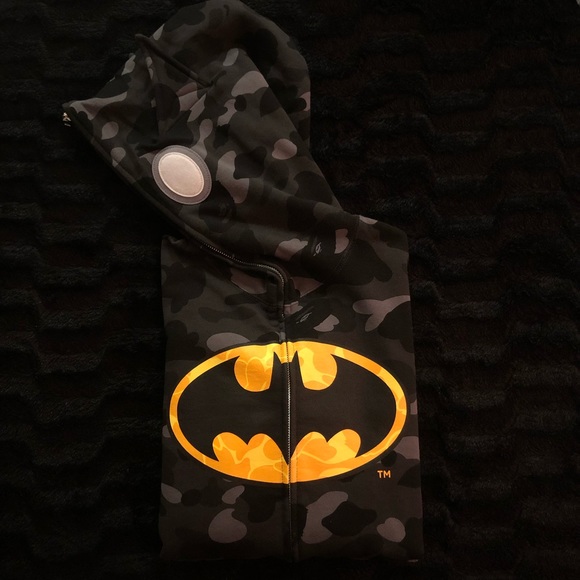 bape x dc comics hoodie